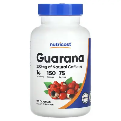 Nutricost Guarana Natural Caffeine 1000mg Capsules